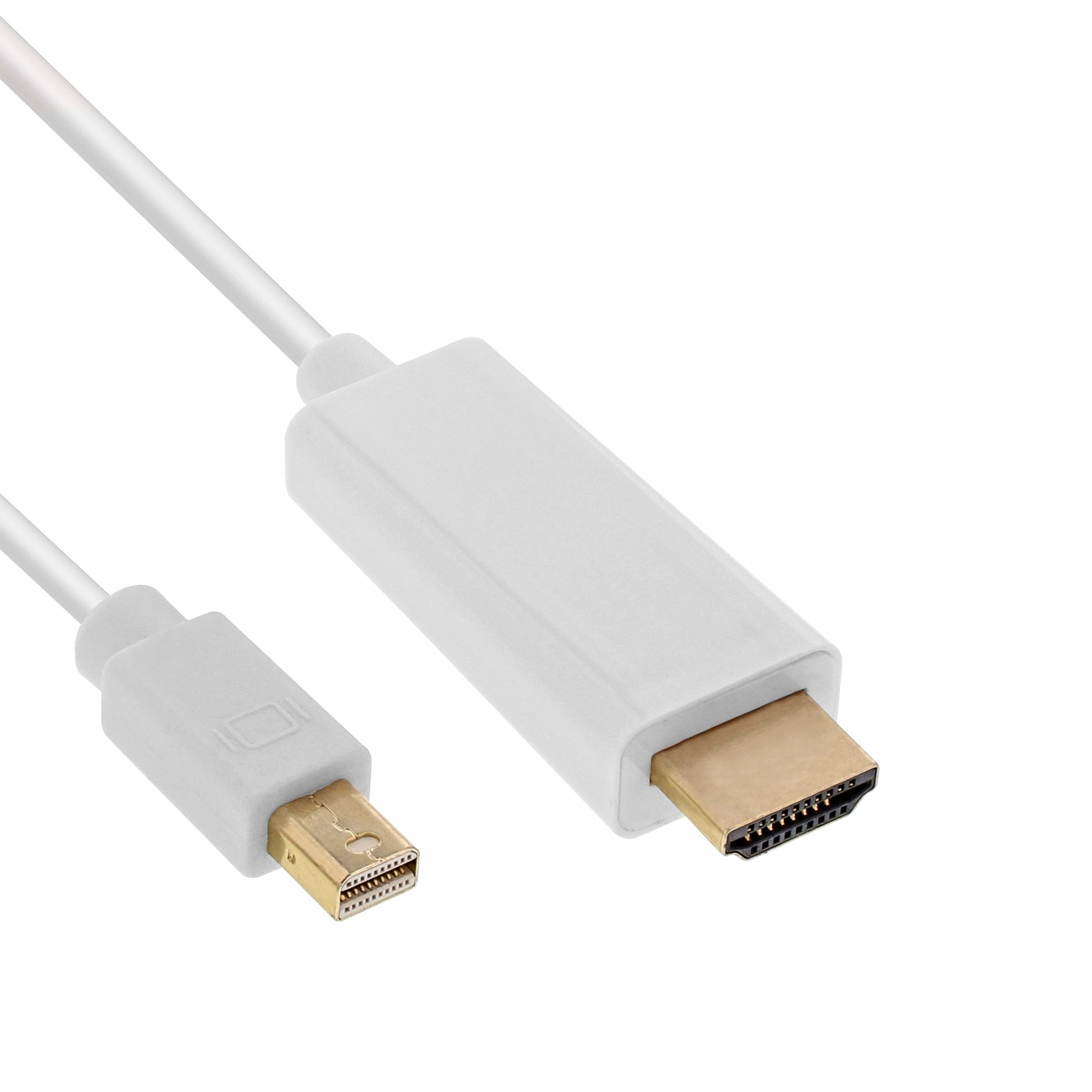 Cable Mini-DisplayPort to HDMI, 4K2K, with audio, 2m