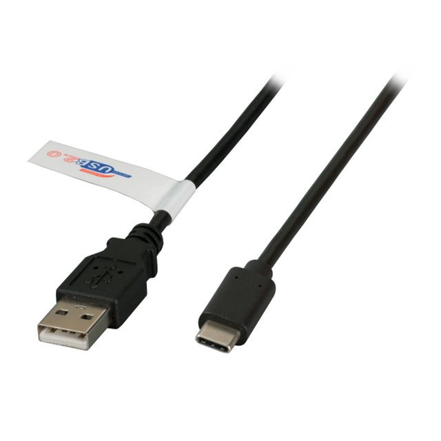 USB cable Type-C™ male to USB 2.0 A male 50cm