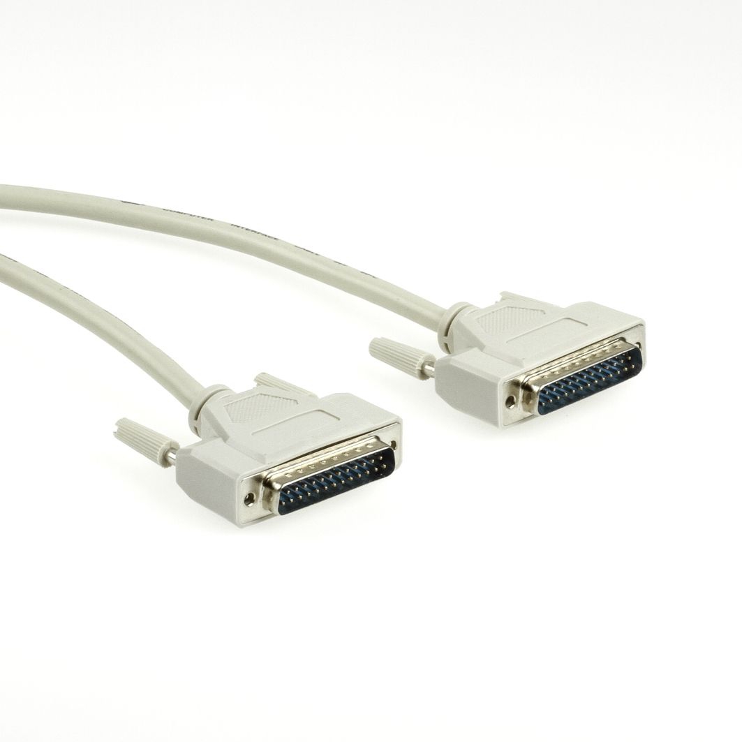Data cable 2x DB25 male with 1-to-1 connection 10m