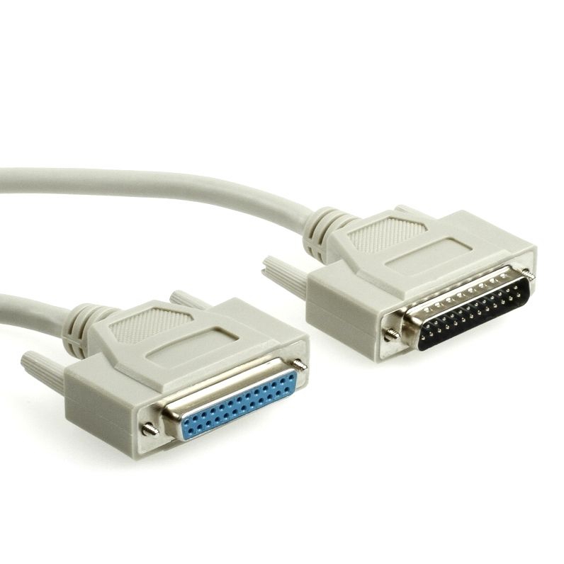 Data Cable DB25 male-female 1-to-1 1m