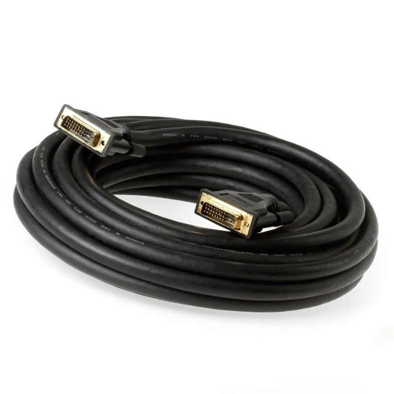 DVI cable DVI-D DUAL-LINK 24+1 10m BLACK