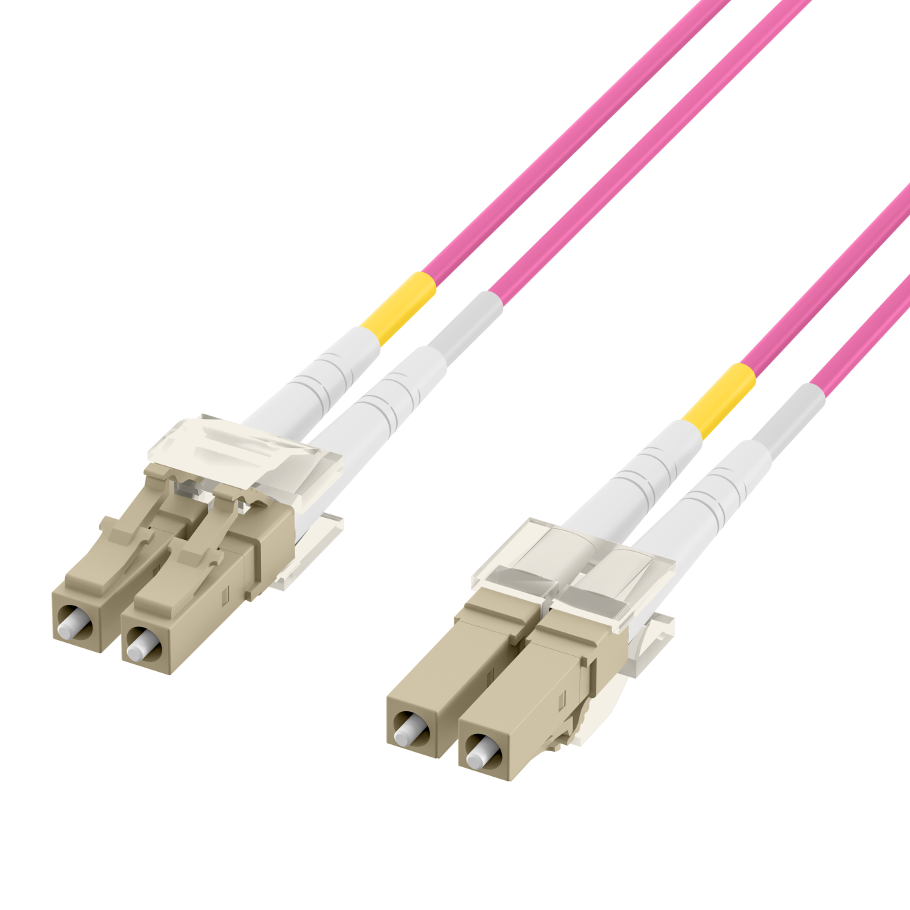 Fibre optic cable LC/LC Duplex 50/125µm OM4 2m