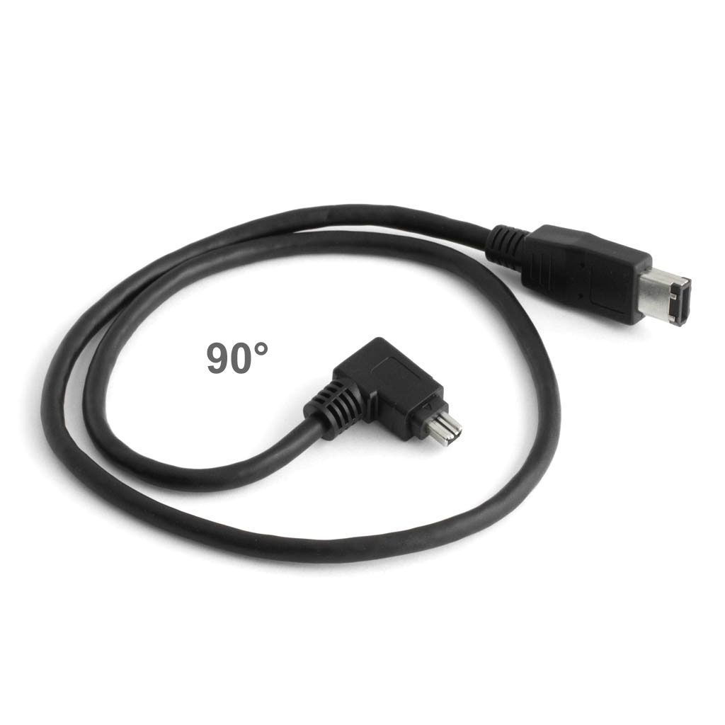 Firewire cable 4-to-6 - 4-pin right angle 60cm