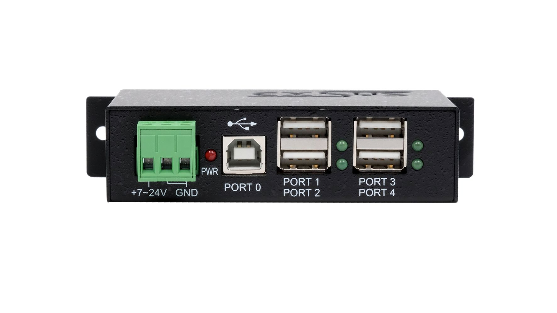 4-Port USB 2.0 Metal HUB with 15KV Surge Protection DIN-RAIL EXSYS