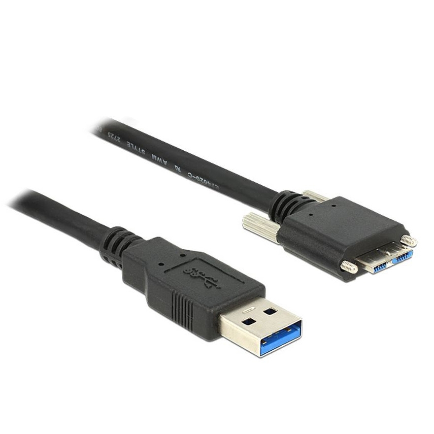 USB 3.0 cable A to MICRO B with screws 50cm