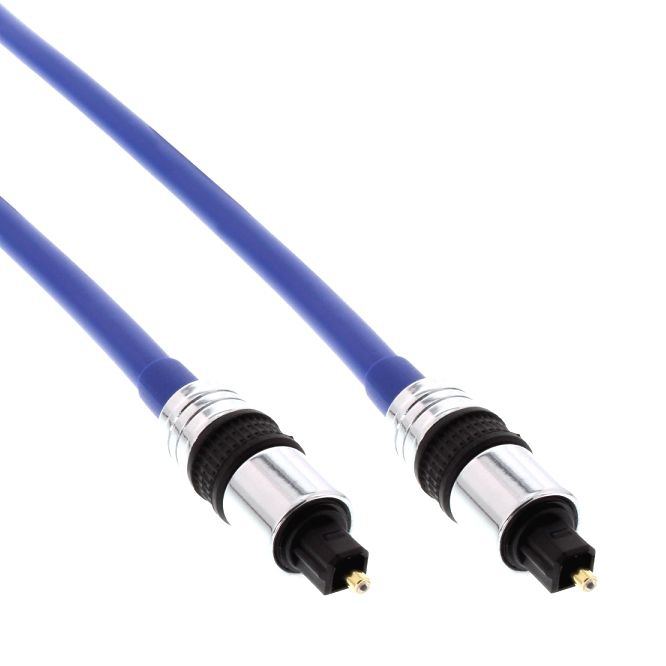 Audio cable 2x Toslink plug, PREMIUM quality, optical fiber, 50cm