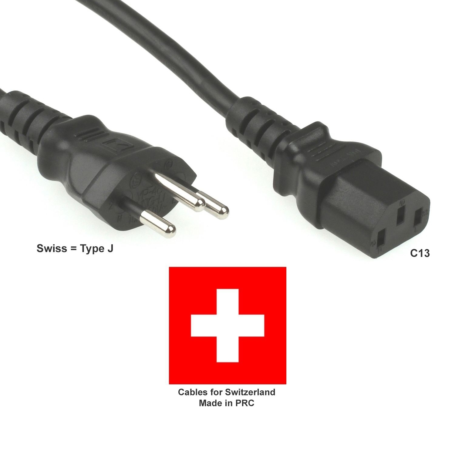 Power cord Power cable SWISS SWITZERLAND 180cm