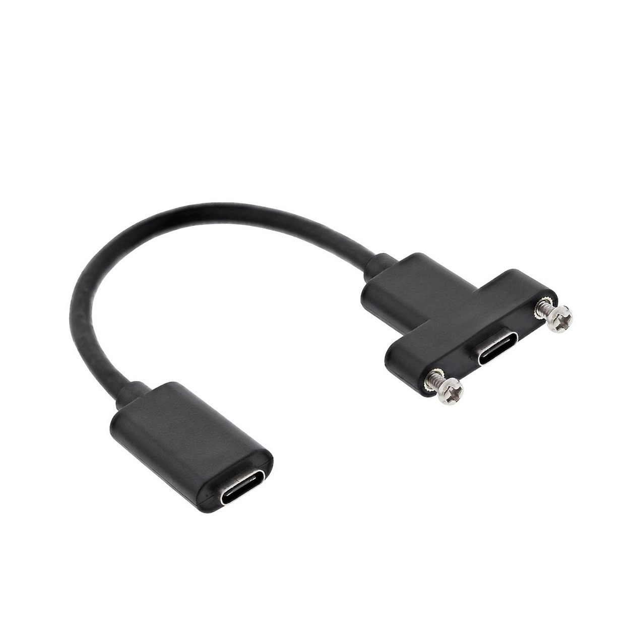 USB Type-C™ panel mount cable, female to female, 20cm