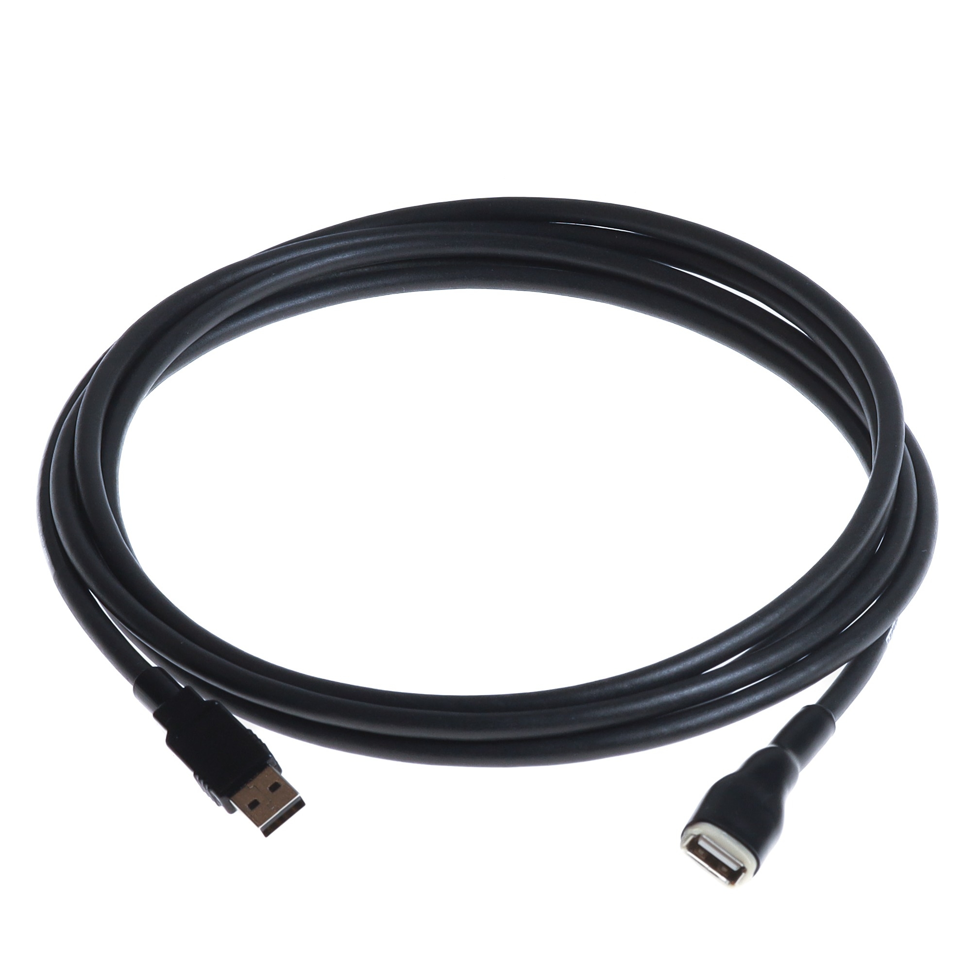 USB 2.0 extension cable PUR for industry + drag chains, Am to Af, 3m