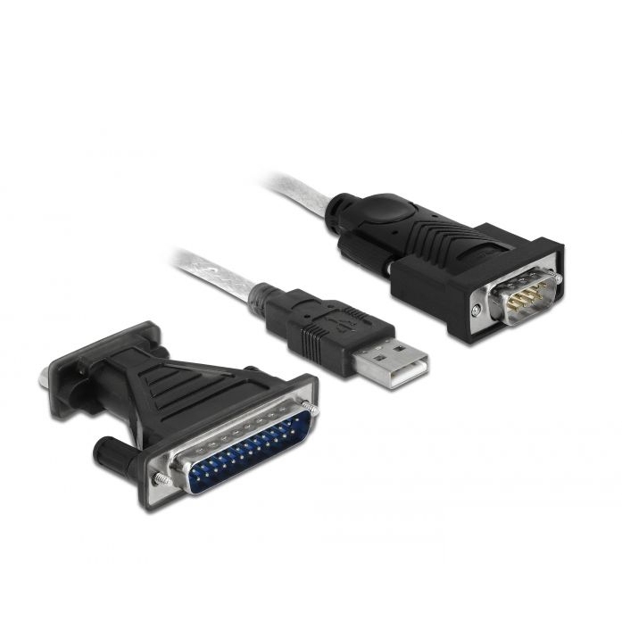 USB serial adapter cable for RS-232 with FTDI chip, USB 2.0, 180cm