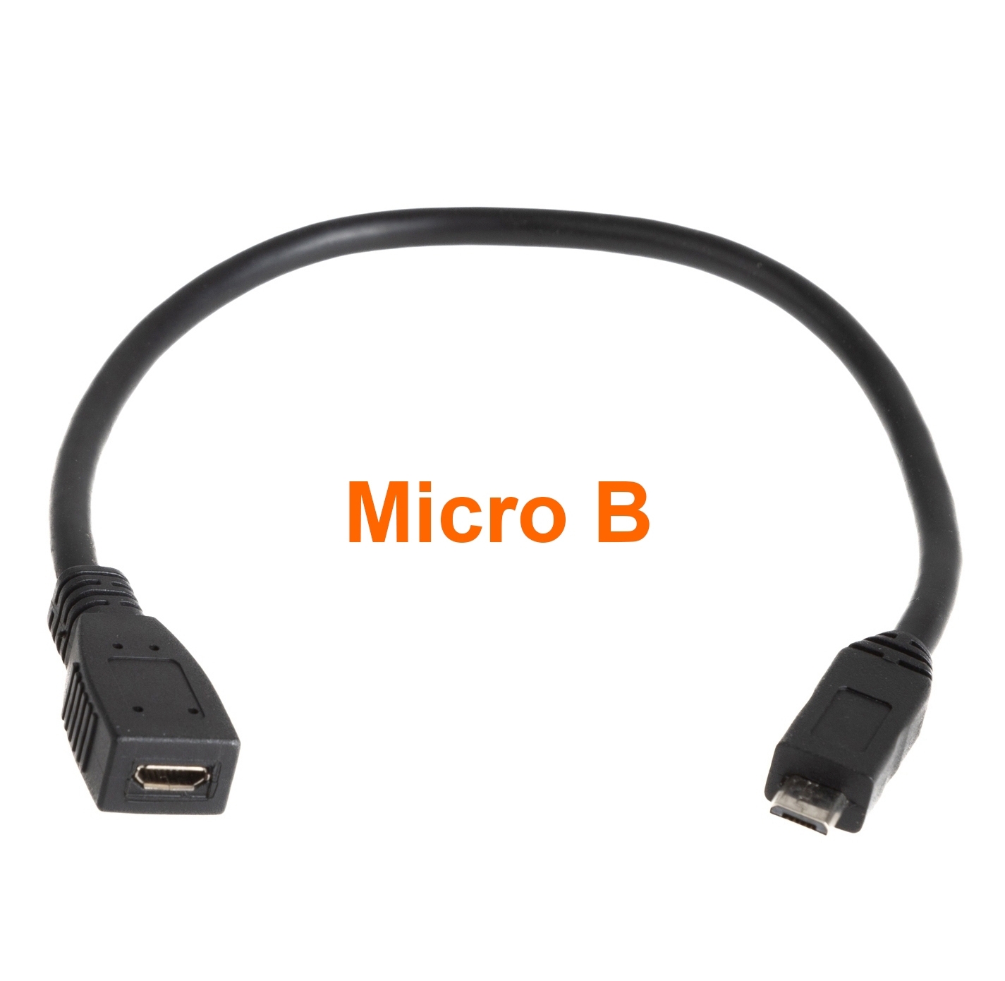 USB 2.0 MICRO B extension cable, PREMIUM quality, 30cm