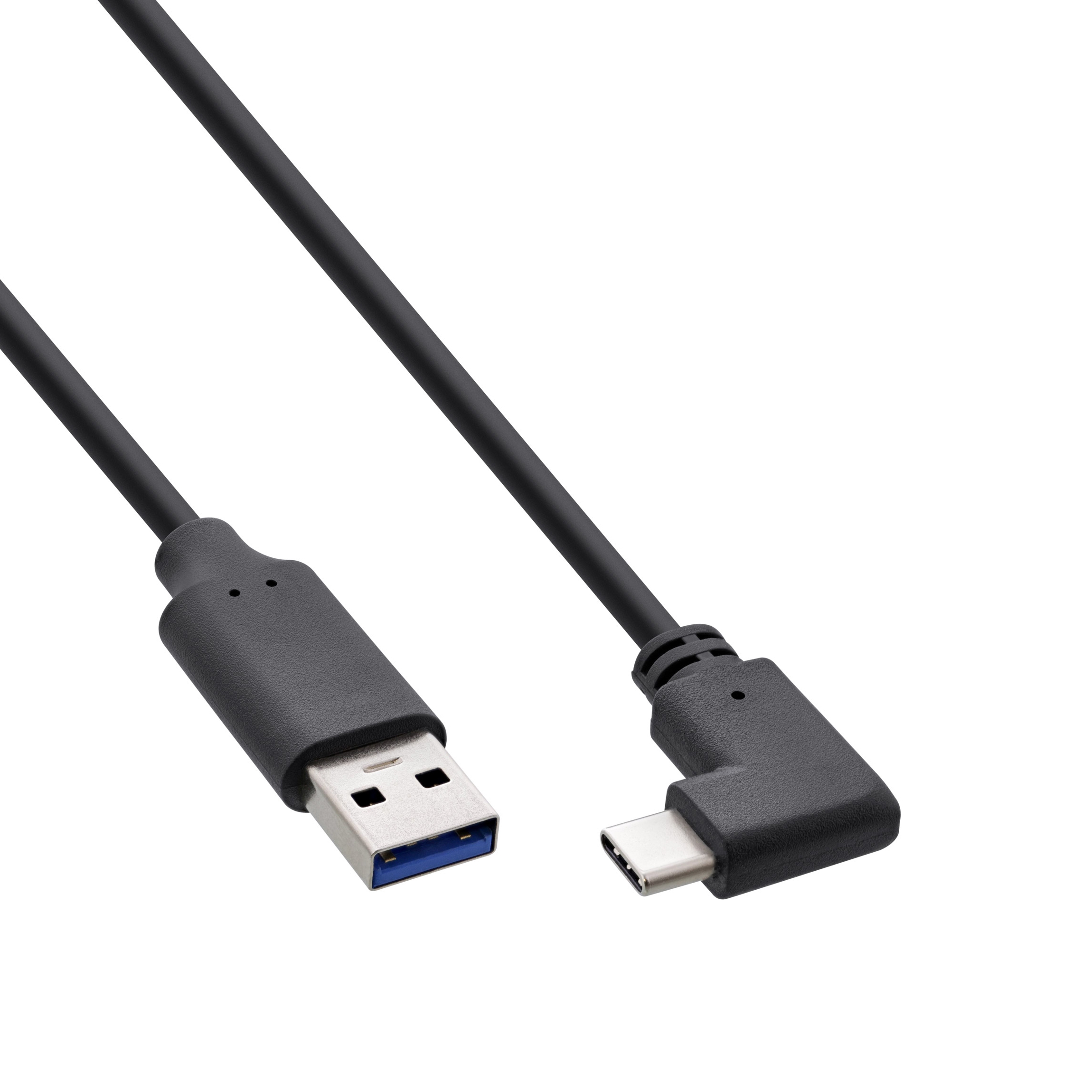 Cable USB Type-C™ male angled to USB 3.0 A male 30cm