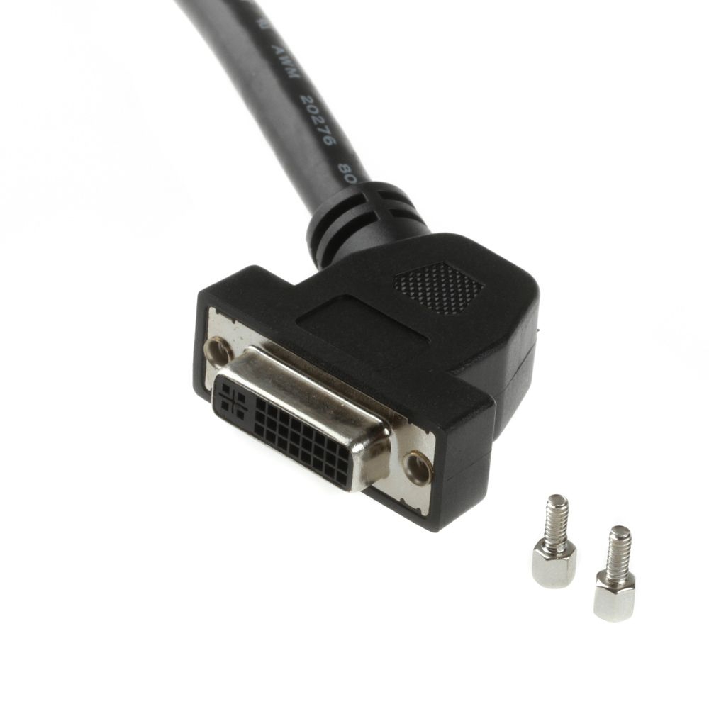 DVI mounting cable 2x DVI 24+5 female short cable 20cm