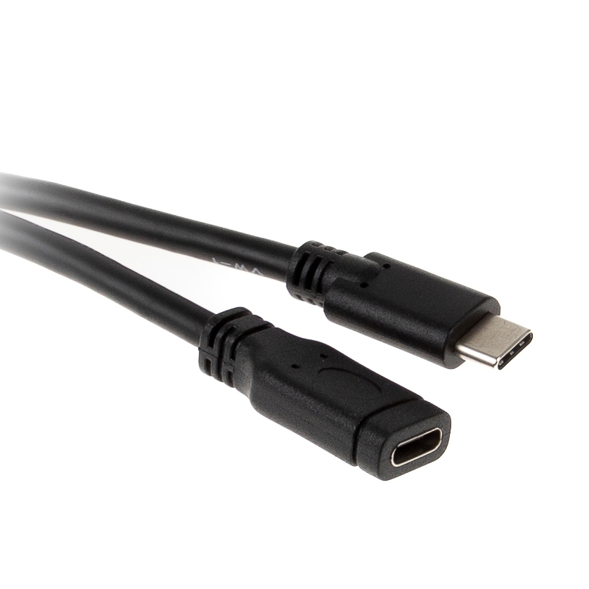 USB extension cable Type-C™ male-female, 10 Gbps, 3A, 1m