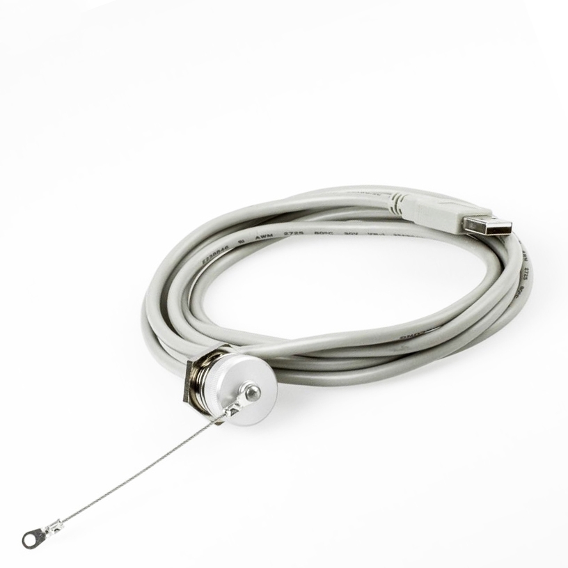 Mounting USB 2.0 cable A female with cap IP67 to A male 2m