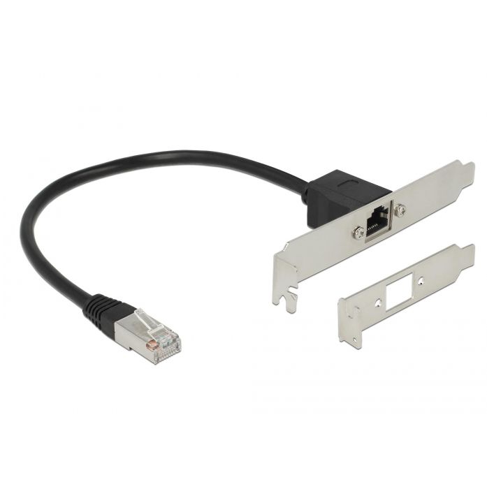 Mounting cable Cat.5e RJ45 female with 2 screws 30cm