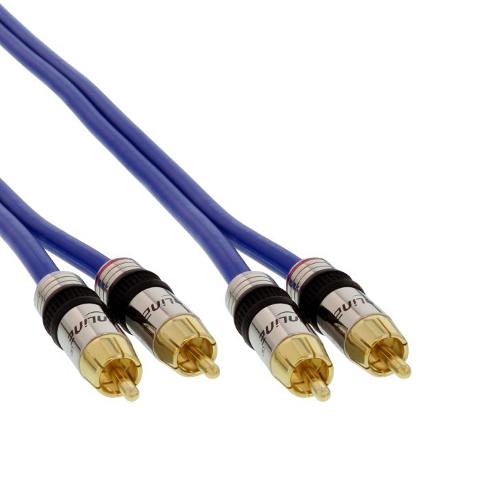 Audio cable STEREO 2x RCA jack to 2x RCA jack PREMIUM quality 3m