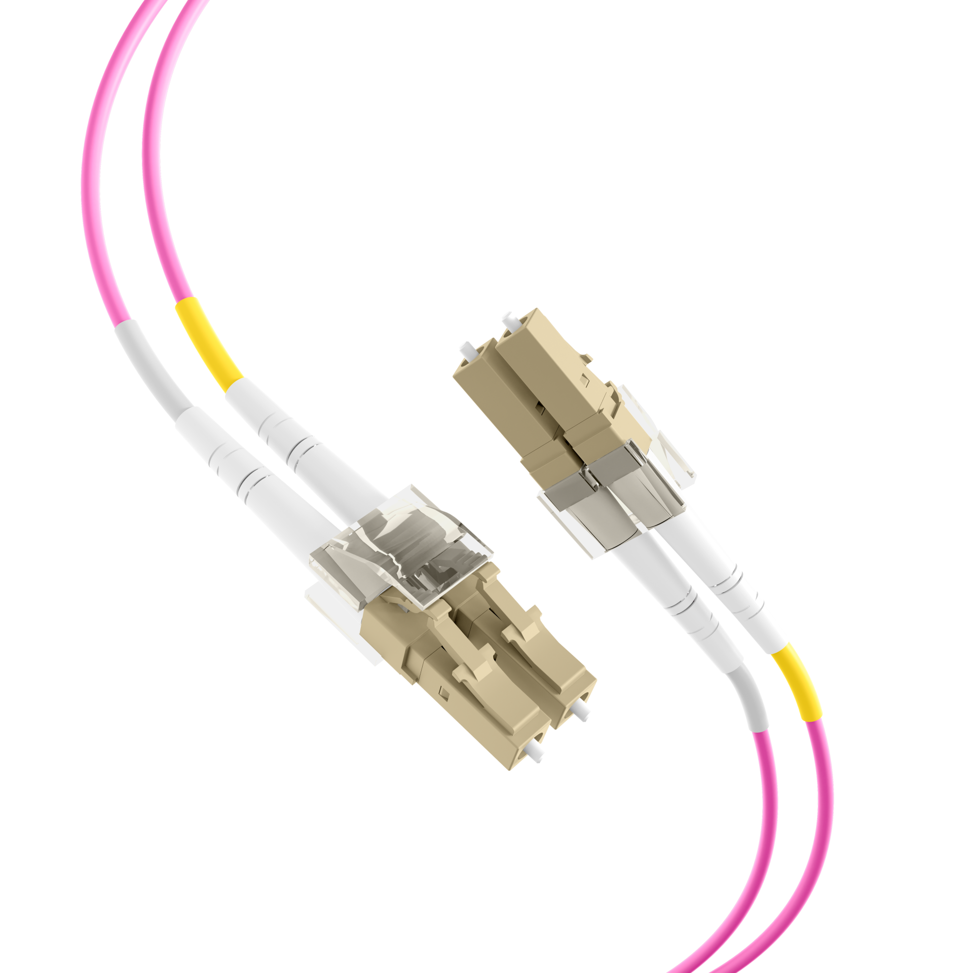 Fibre optic cable LC/LC Duplex 50/125µm OM4 1m