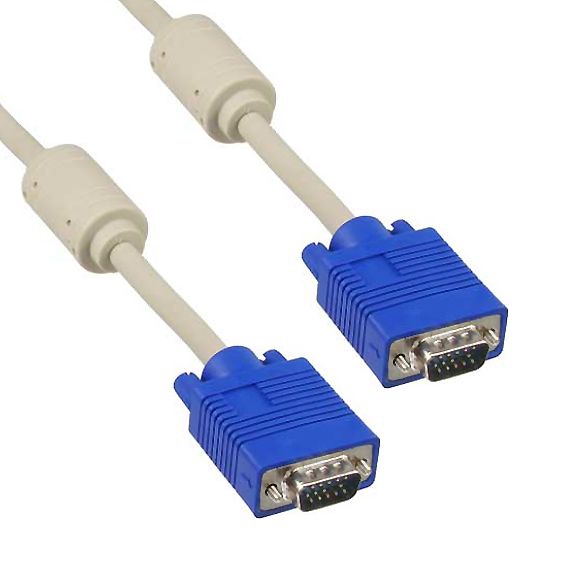Monitor cable, 2x HDDB15 male, 3+7, 30cm