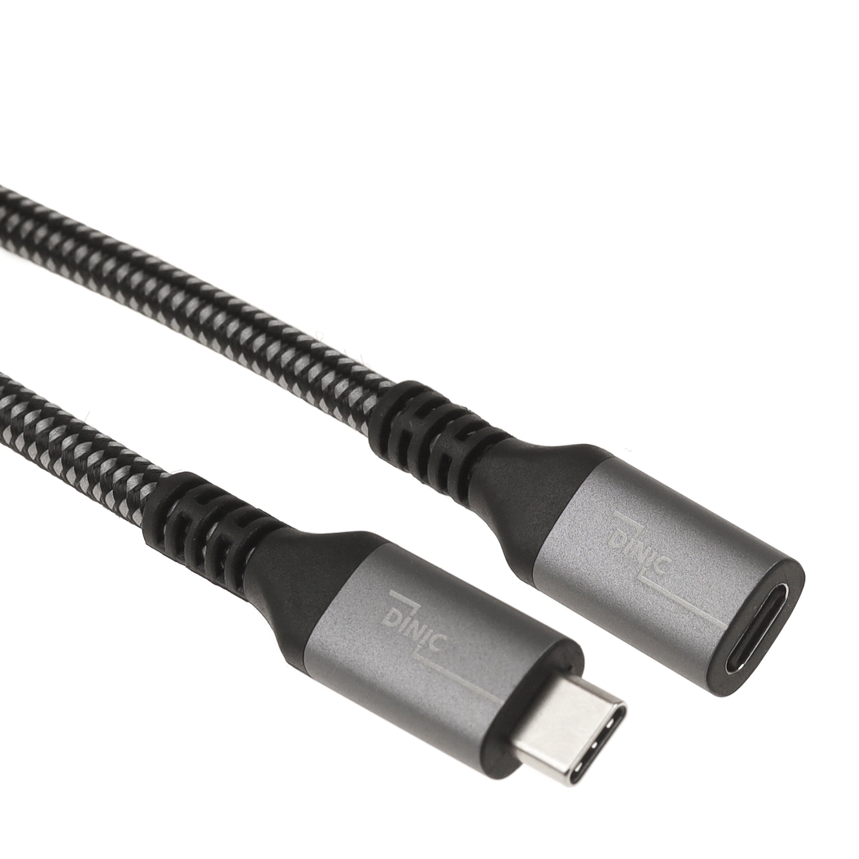 USB 4.0 extension cable, Type-C™ male/female, 40 Gbps, 240 watts, 8K, 1m