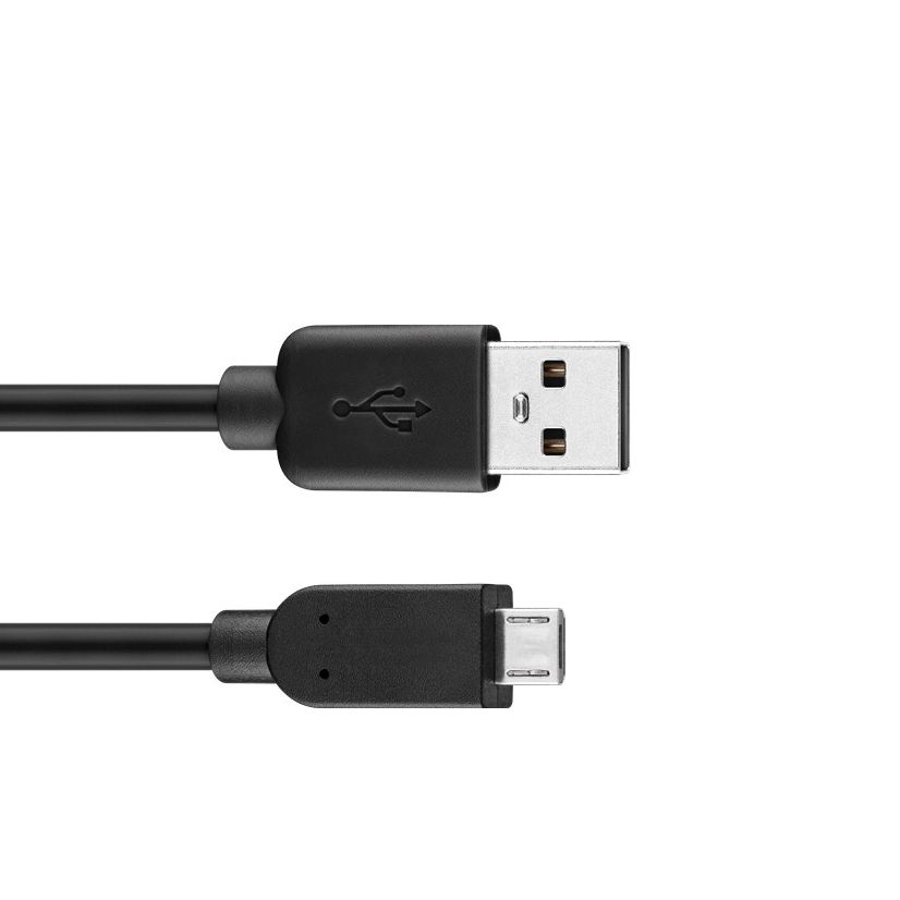MICRO USB cable: plug USB A to MICRO B, about 15cm