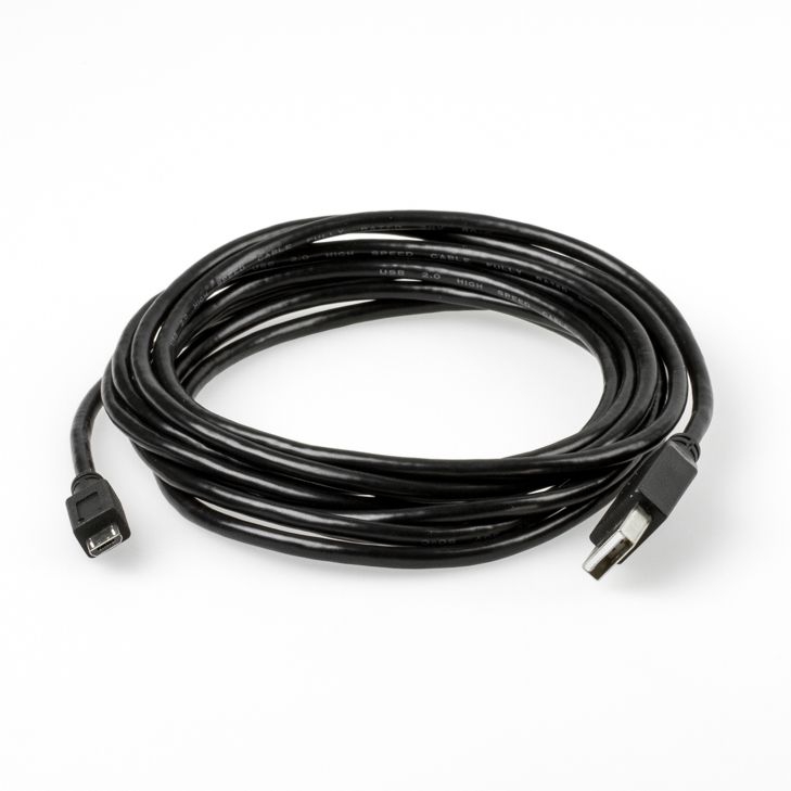 MICRO USB 2.0 cable, plug USB A to Micro B, 3m