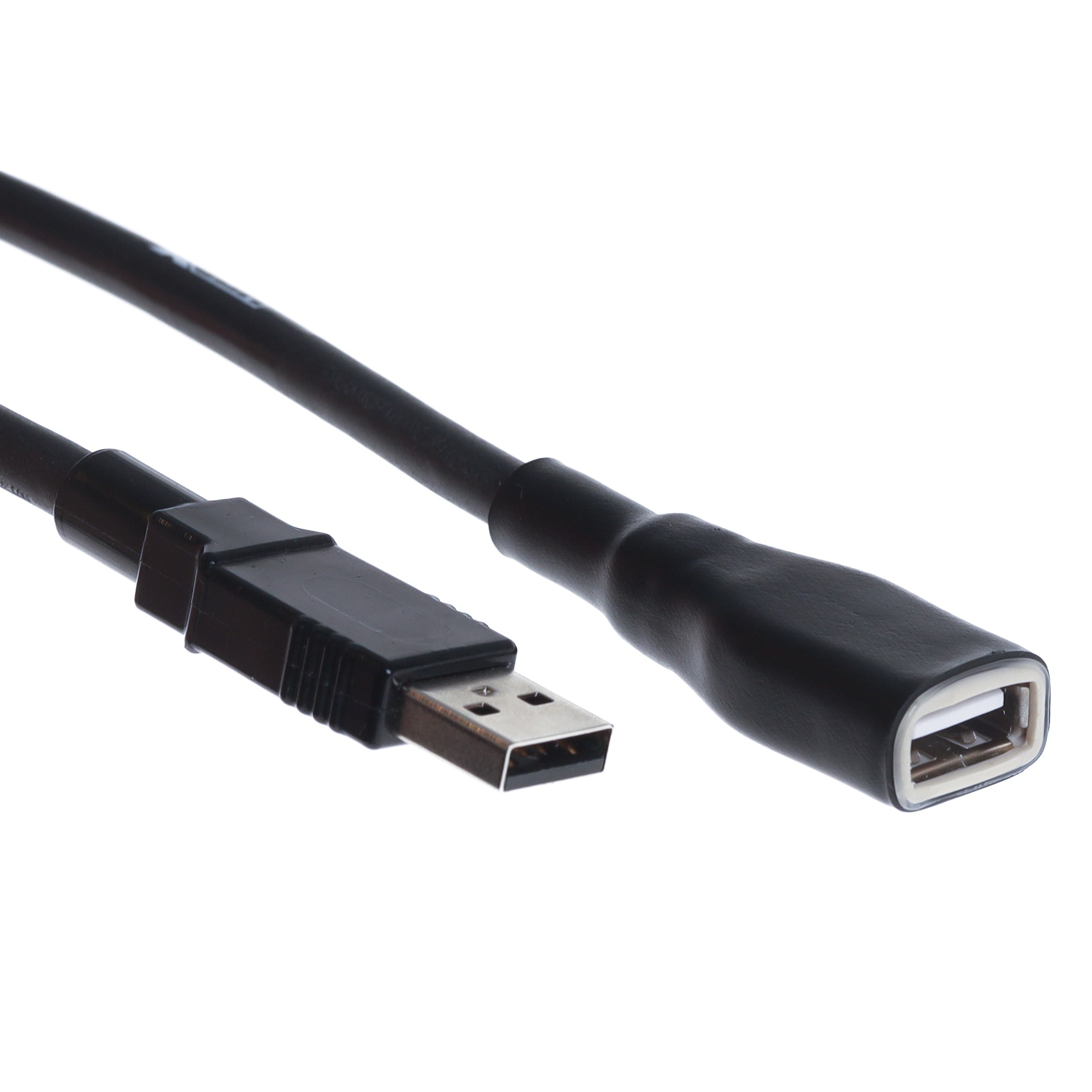 USB 2.0 extension cable PUR for industry + drag chains, Am to Af, 2m