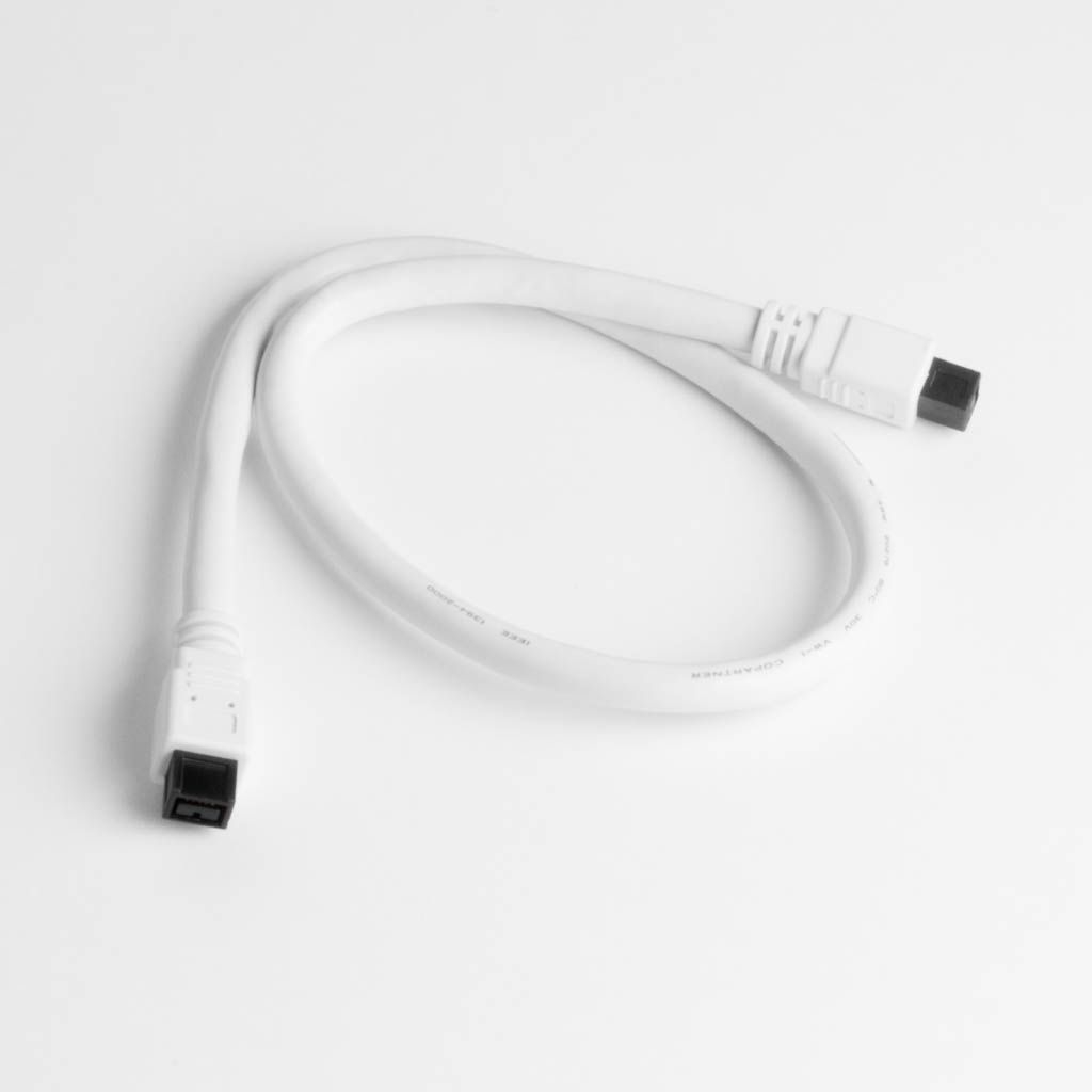 Firewire cable 9-to-9 50cm IEEE1394b 800Mbps WHITE