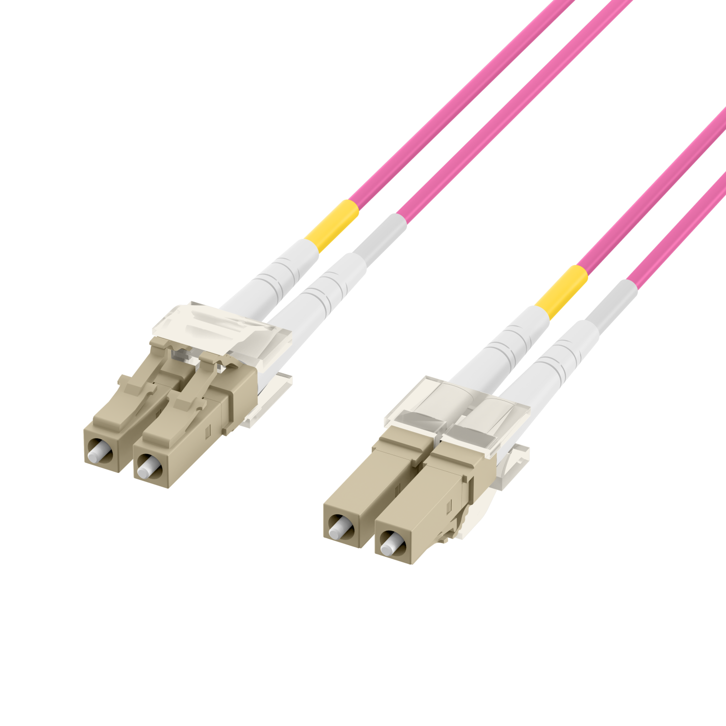 Fibre optic cable LC/LC Duplex 50/125µm OM4 7.5m