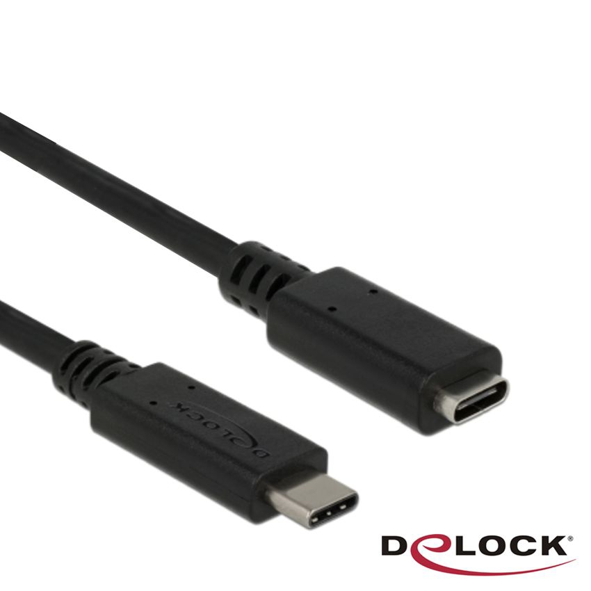 Extension cable USB Type-C™ male-female, 10Gbps, 3A, 50cm Extension cable USB Type-C™ male-female, 10Gbps, 3A, 50cm