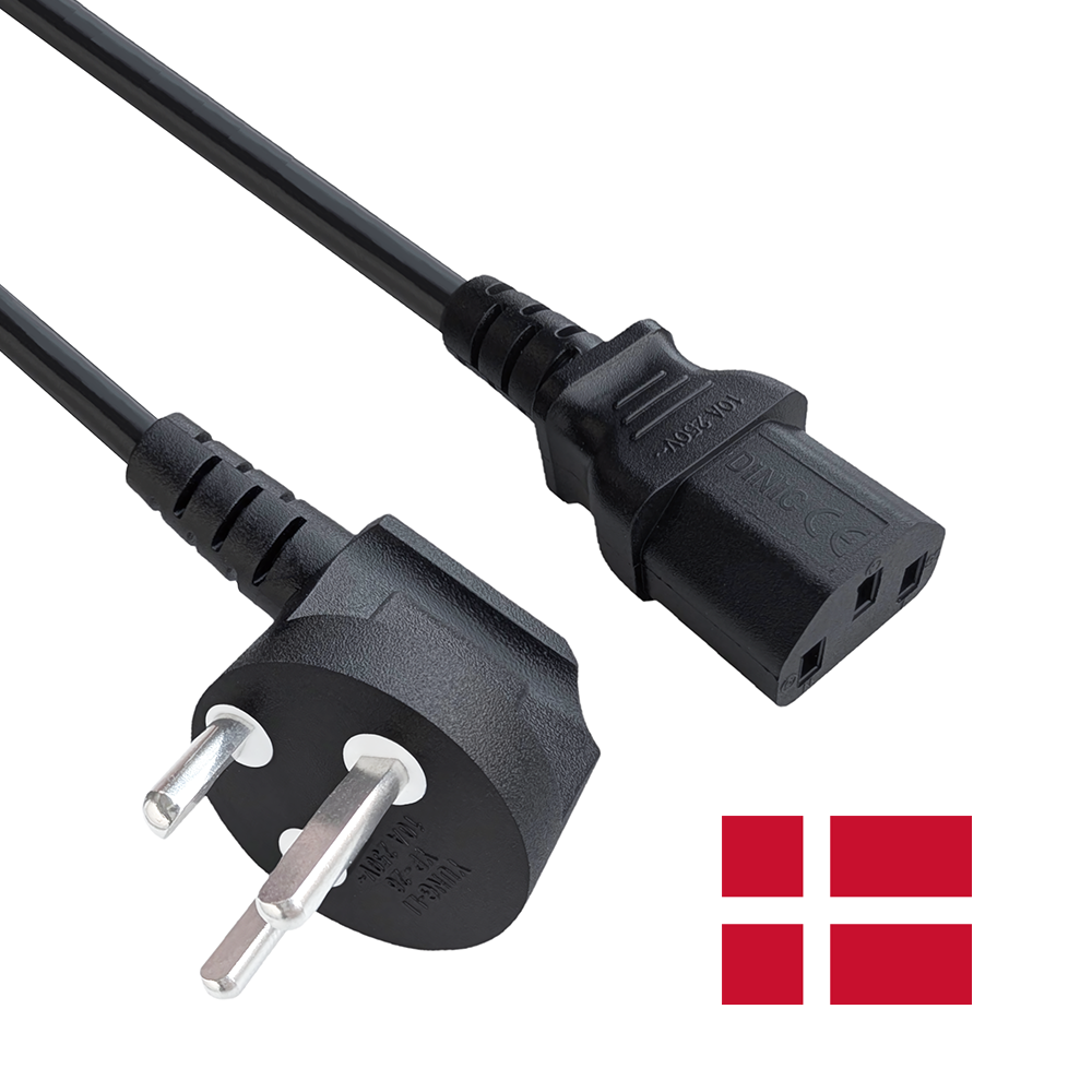 Power cord for DENMARK DEMKO C13 strømkabel 180cm