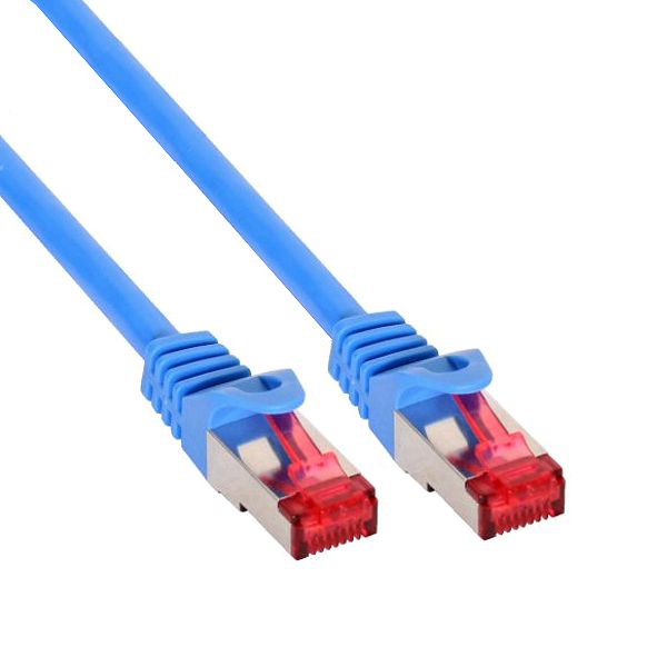 Cat.6 patch cable PREMIUM quality S/FTP (PIMF) blue 50cm