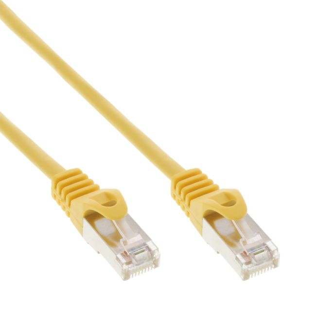 Ethernet patch cable CAT5e 1m YELLOW