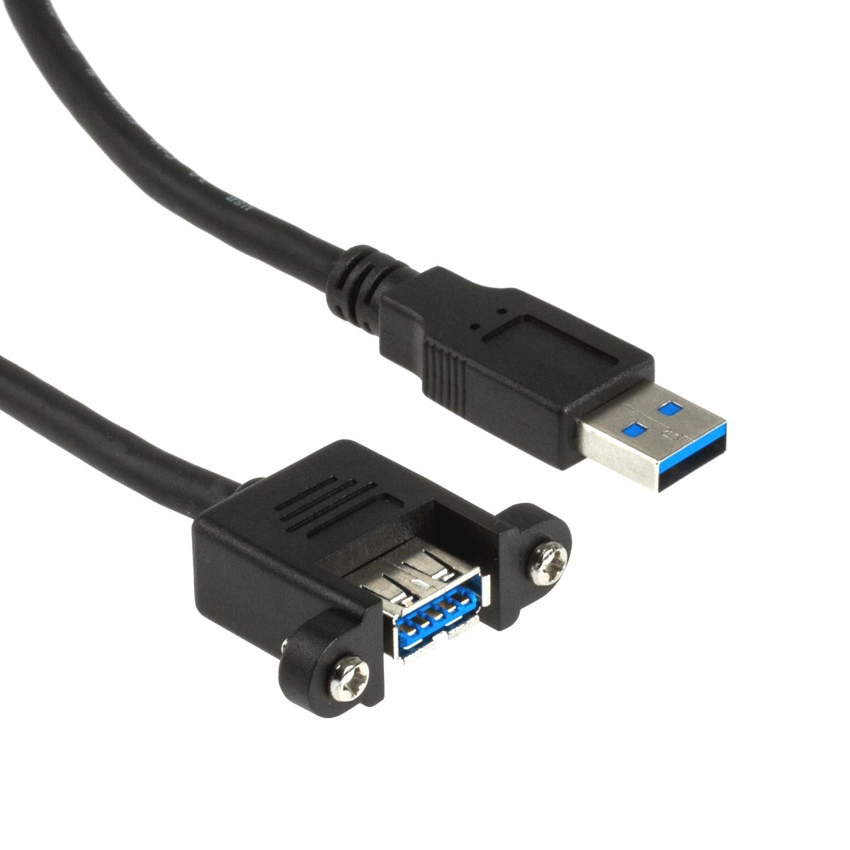 Mountable USB 3.0 cable A female with screws to A male 4m (screw spacing 30mm)