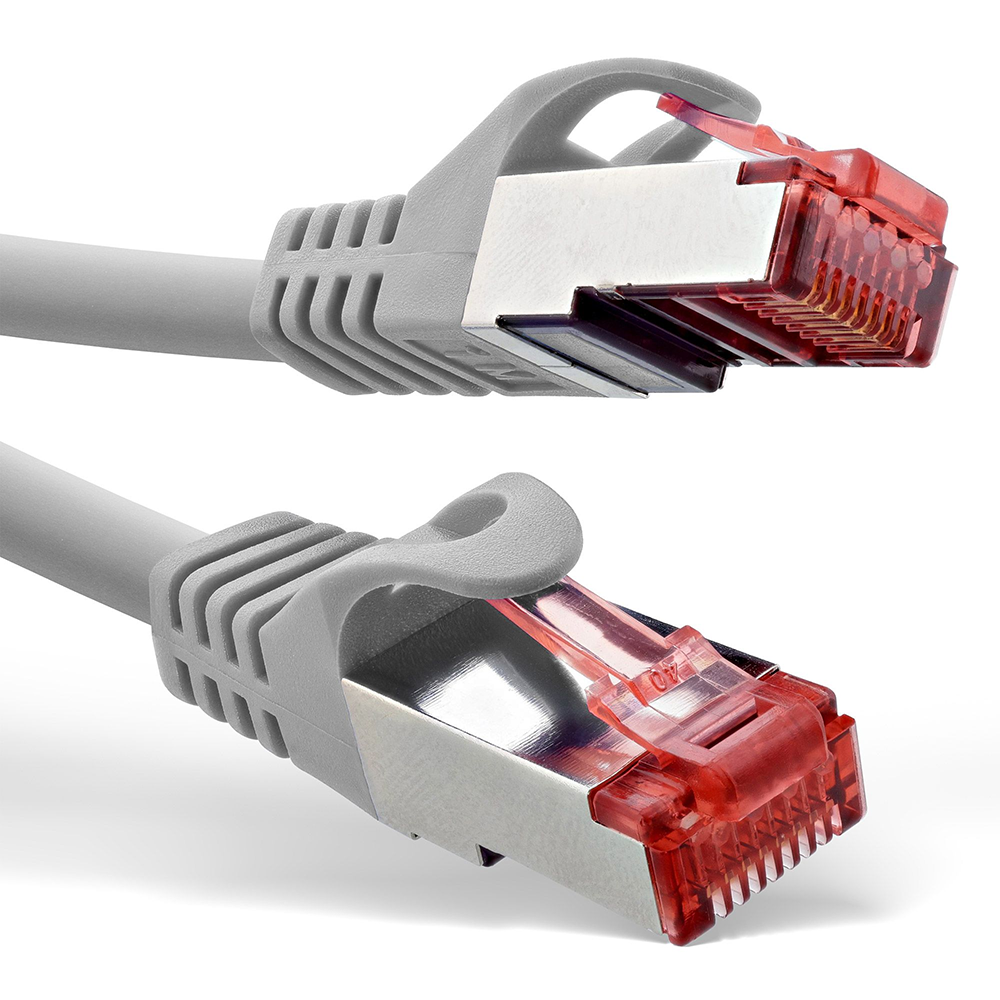 Cat.6 patch cable PREMIUM quality S/FTP (PIMF) 250Mhz grey 2m