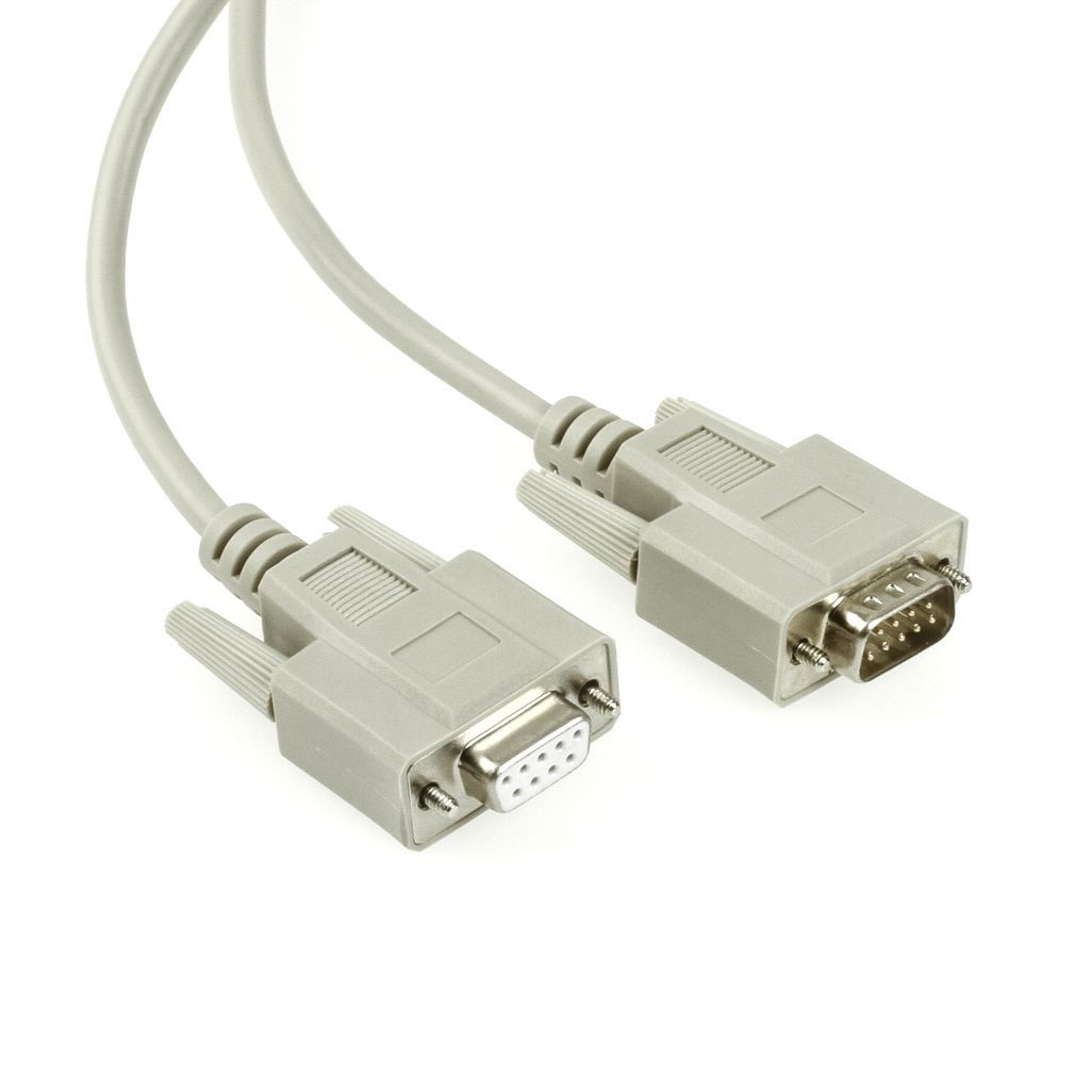 Serial cable DB9 male to DB9 female, 5m, e.g. for RS232 | C2-09-05